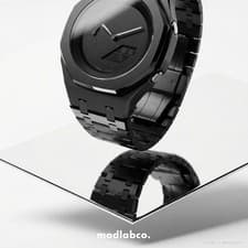 modlab Signature Casioak Full Black Steel 42mm Custom Watch MLC202