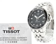 TISSOT Seastar 1000 T120407 Automatic Powermatic 80 Men's Watch Black Dial Date