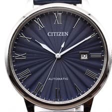CITIZEN Automatic Men's Watch Blue Dial Open Heart Skeleton NJ0080-17L Classic