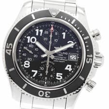 Breitling Superocean Chronograph 42 A13311 Automatic 42mm Box Papers Black Men's