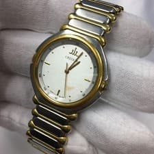SEIKO CREDOR 7771-6010 22KT SGP Gold Quartz Men's Vintage Dress Watch Working