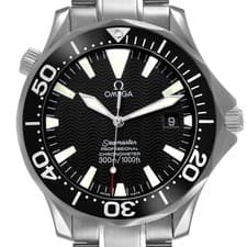 Omega Seamaster Diver 300M Steel Black Wave Dial Mens Watch 2254.50.00