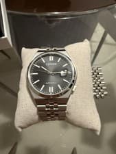 Citizen Tsuyosa 60 Automatic Watch NK0020-55E Black Dial Stainless Steel Men's