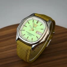 Seiko 5 Superior 7S36-5000 Automatic Mens Watch! Rare! Runs Great!