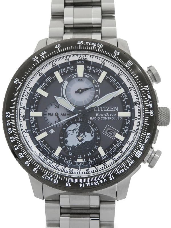 Citizen Promaster Sky Solar Radio-Controlled Watch BY3006-53H 47mm Black Dial