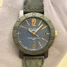 BVLGARI Carbongold BB40CL Men s Watch Date Green Automatic BVLGARI 40 MM