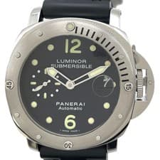 Panerai Luminor Submersible PAM00024 Black Stainless Steel/Rubber Belt #OK951
