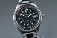 [w/Box Paper] Hamilton Khaki Field H705950 Black Automatic Date Swiss Made Watch