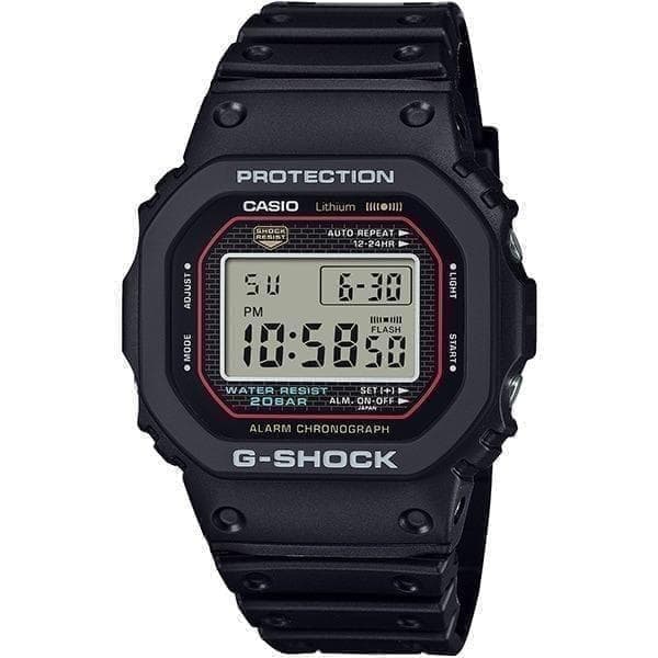 Casio DW5000R 1AJF G SHOCK Watch Vintage Resin Band 20 Bar Timepiece