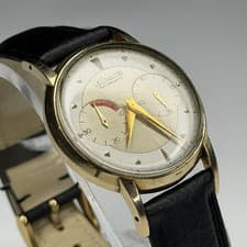 Vintage LeCoultre Futurematic 487 Automatic Power Reserve 10K GF Men's Watch