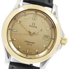 OMEGA Seamaster 120 YG Bezel Quartz Men's Watch From Japan G0425