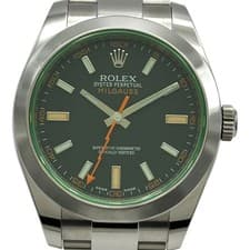 ROLEX Milgauss 116400GV Black Stainless Steel Automatic Mens Watch #OK385