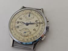 GREENWICH CHRONOGRAPH 35MM VENUS 170 ORIGINAL DIAL CA 1940s