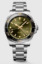 Longines Hydroconquest GMT 43 MM Automatic Steel Green Dial Watch L38904066