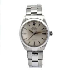 Rolex Air-King 5500 Vintage 34mm Silver Dial Automatic Watch with Box