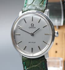 Near MINT OMEGA De Ville 33mm TOOL.104 Manual Winding Silver Dial Men's Vintage