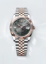 Rolex DateJust 41 2025 Rose Gold Steel WIMBLEDON Jubilee Fluted 126331 Watch