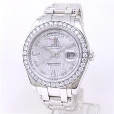 Rolex Day-Date Masterpiece Platinum Pearlmaster Diamonds Meteorite Watch 18946