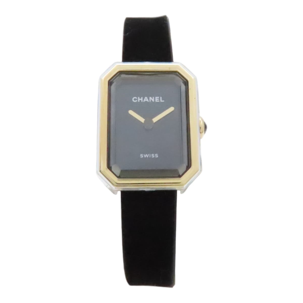 CHANELPremiere Ribbon Watch Black Dial Quartz 18K Gold Steel