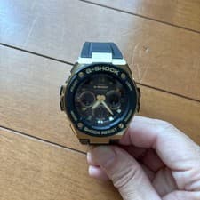 G-SHOCK Digital Analog Combo Watch Black Gold Shockproof Waterproof Used G407