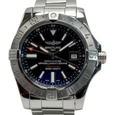 Used BREITLING Breitling Avenger 2 GMT A32390 Black Automatic Men s Watch with B