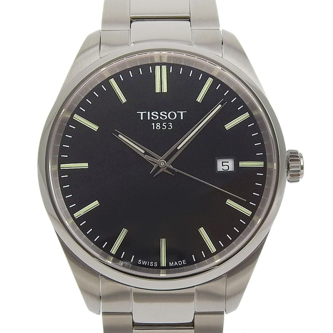 Box and warranty TISSOT PR100 Date T150 410 11 051 00 Black Dial SS Approxim