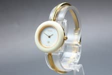 [Near MINT] Gucci Change Bezel 1100-L White Dial 26mm Quartz Woman's Watch