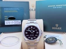 2026 Rolex Air King 126900 40mm Black Dial Steel Box Papers