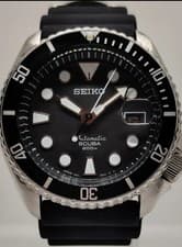 BEAUTIFUL SEIKO DIVERS 7002-700A BLACK SUMO DIAL AUTOMATIC MENS WATCH $1200 MSRP