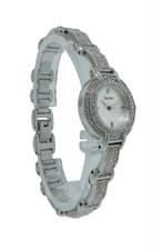 Bulova Swarovski Crystal 96X002 Round Stainless Steel Silver Tone Analog Watch