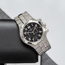 Vacheron Constantin Overseas Black Chronograph Men's Watch - 49140/423A