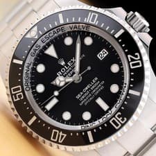 2023 CARD ROLEX MENS 136660 SEA-DWELLER DEEPSEA BLACK CERAMIC 44MM STEEL WATCH