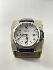 Panerai Luminor White Men's Leather Strap Watch - PAM00049