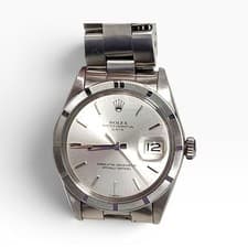Rolex Date 34 mm Steel Oyster Silver Dial Automatic Watch 1501 Circa 1970