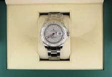 2004 Rolex Mens Yacht-Master 16622 Platinum Dial SS Oyster No Papers 40mm