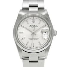 ROLEX Oyster Perpetual Date 15200 Silver Men's Used Watch #411321