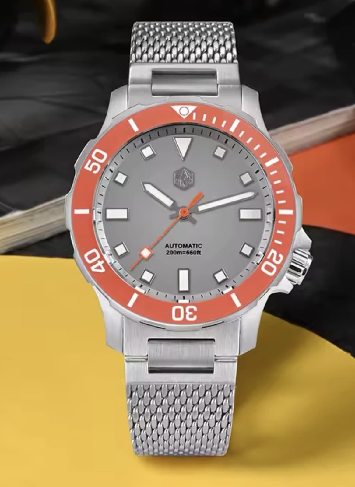 San Martin Automatic 39.5mm 20ATM Sapphire Crystal G