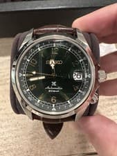 SEIKO PROSPEX SPB121 ALPINIST GREEN DIAL W LEATHER STRAP AUTOMATIC WATCH