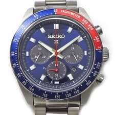 SEIKO Watch Prospex Speedtimer SBDL097/V192-0AH0 Sunray Navy Dial SS Solar