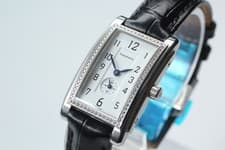 Tiffany & Co. Grand Rectangular Diamond Bezel Small Second Quartz Women's Watch