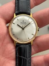 Vintage Doxa Mechanical Manual-Wind Synchron Swiss Made Men’s Watch 34mm