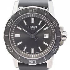 Tissot T125610A Quartz Mens Gray Dial Watch Working Vintage Luxury Japan Rare