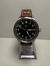 LACO Augsburg 39mm Black Dial Automatic Pilot Men's Watch - 861988