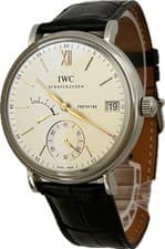 IWC Portofino 8days IW510103 Silver Dial 45mm Manual Mens Watch Excellent A6393