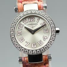 [Mint] Longines L5.174.0 Dolce Vita Diamond Bezel Quartz Women's Watch JAPAN