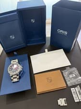 Oris Aquis Date Relief Watch with Cherry Dial, 43.50mm Preowned