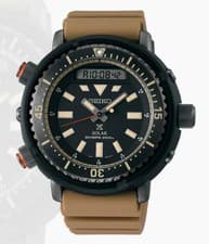 Perfect Seiko Prospex Blk/Sand Safari Solar Divers Watch SNJ029P1 FREE SHIPPING