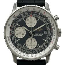 BREITLING Old Navitimer Japan Edition A13324 Black Stainless Steel #OK1147