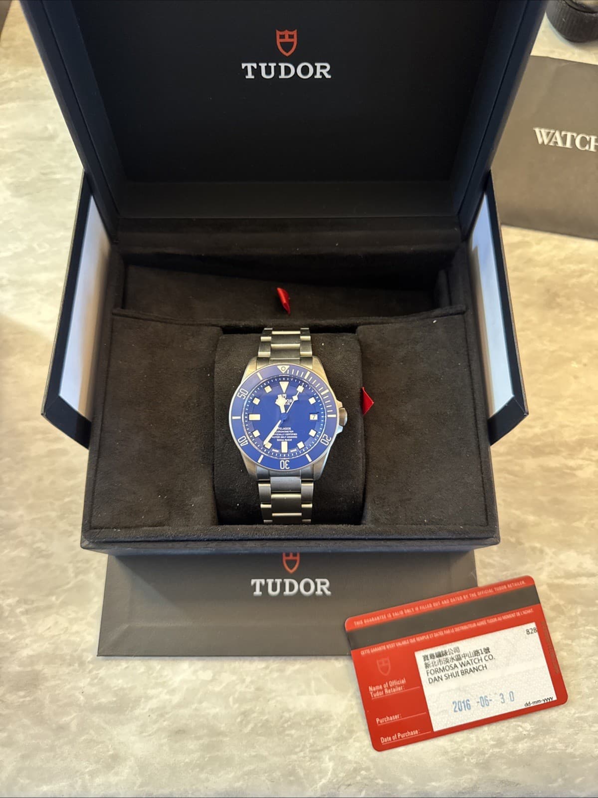 tudor pelagos blue titanium 42mm