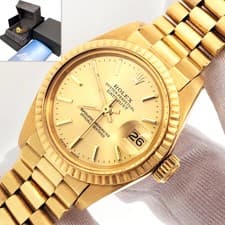 Rolex President Ladies Champagne Index Yellow Gold 26mm Watch 6917